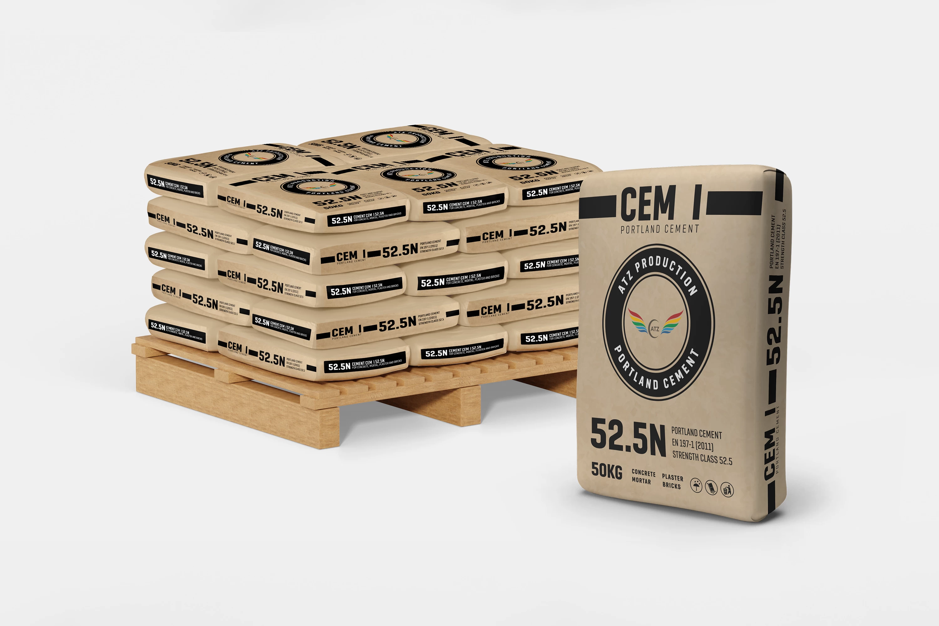 ATZ PORTLAND CEMENT CEM I 52.5N